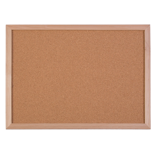 Crestline Products Wood Framed Cork Board, 18" x 24" 17102 - main
